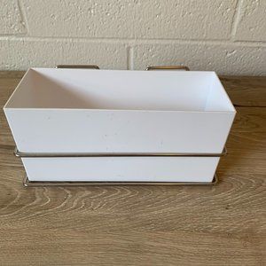 Command Hook 6 lb. Satin Nickel Bath Cabinet Organizer